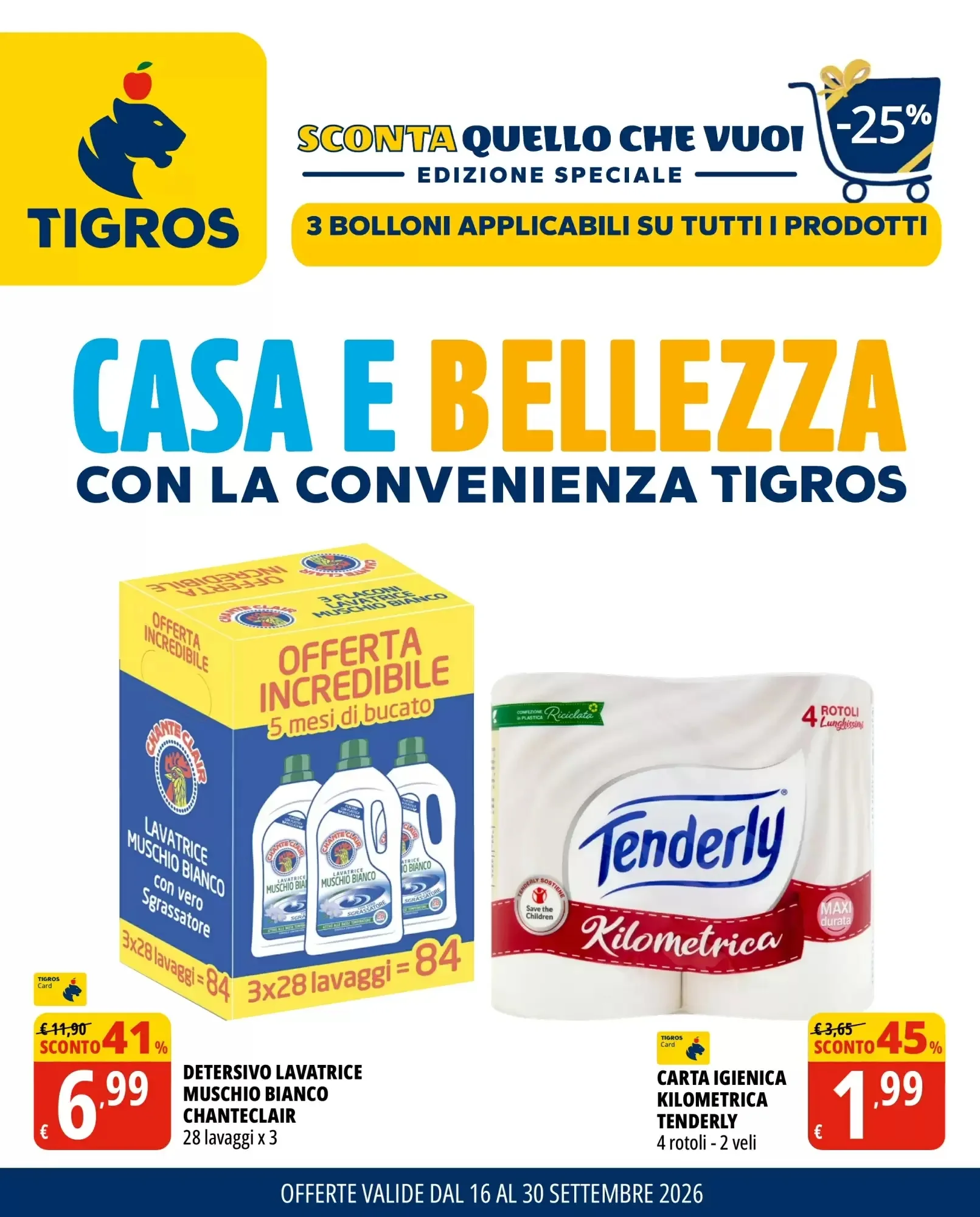 Copertina Tigros - Volantino Tigros