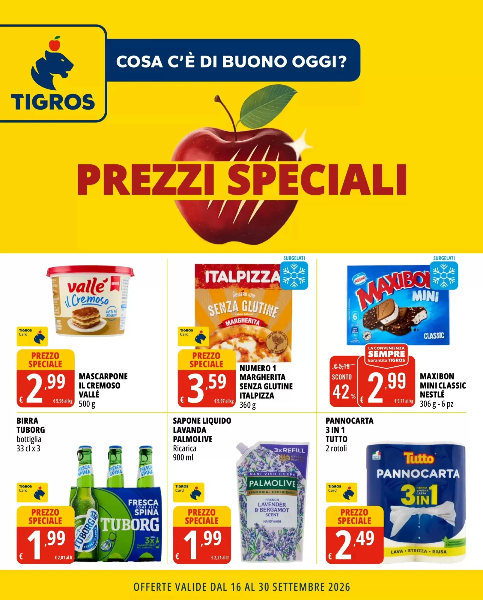 Copertina Tigros - Volantino Tigros