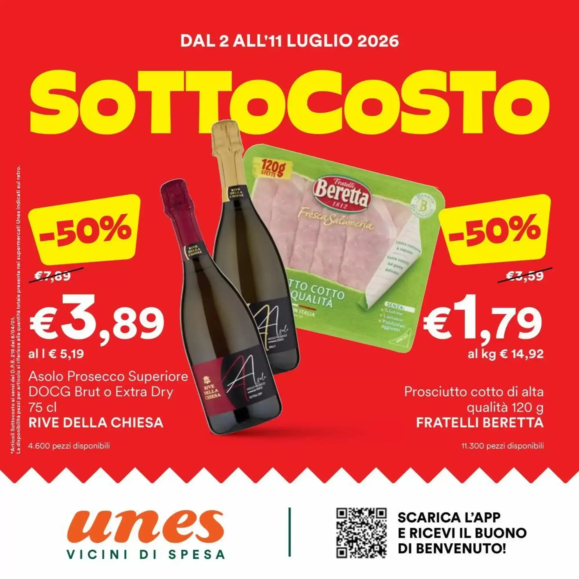 Copertina Unes - Volantino Unes