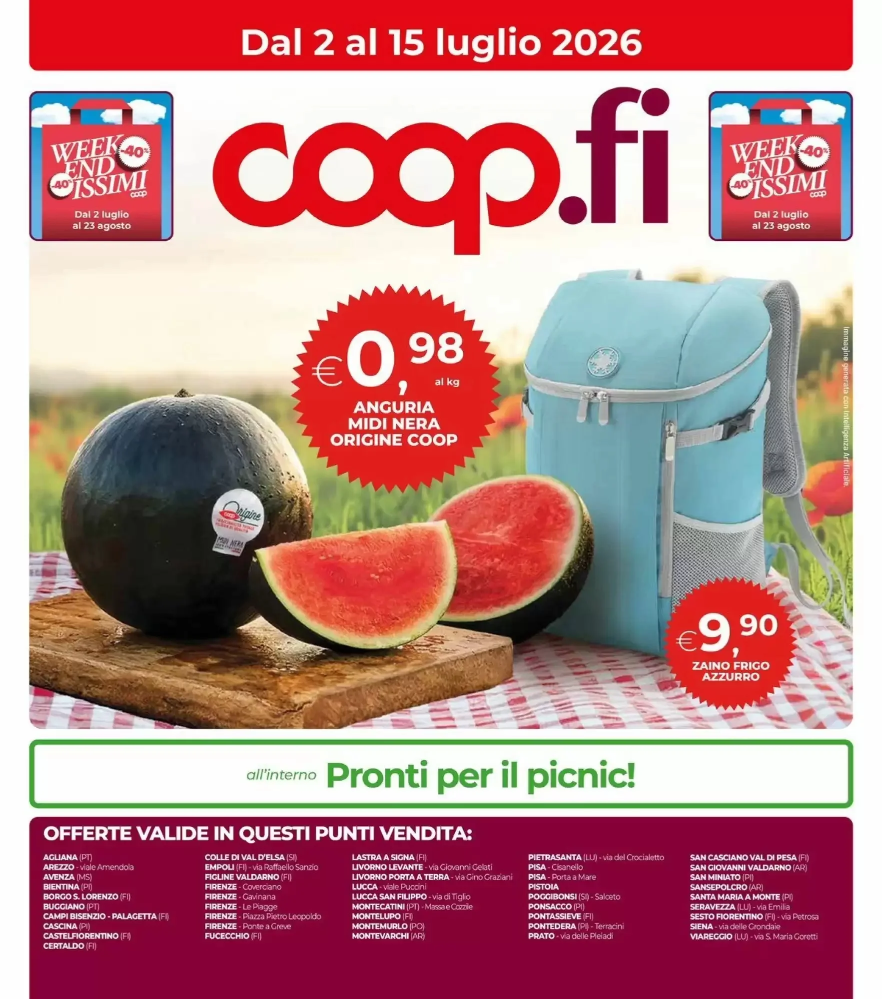 Copertina Unicoop - Volantino Unicoop