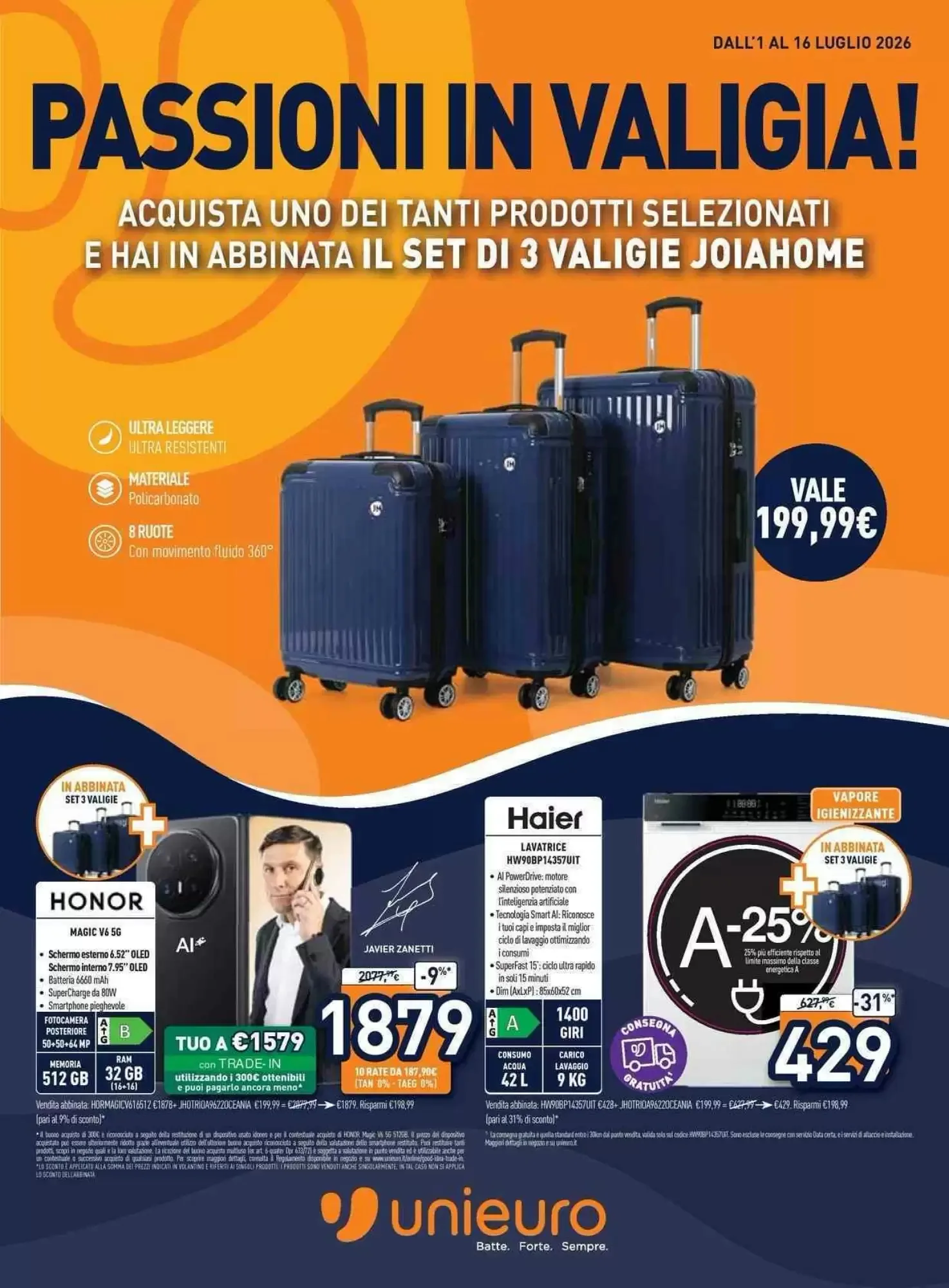 Copertina Unieuro - Volantino Unieuro