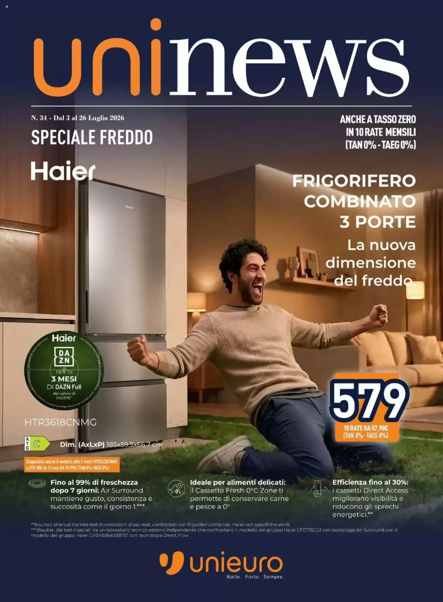 Copertina Unieuro - Volantino Unieuro
