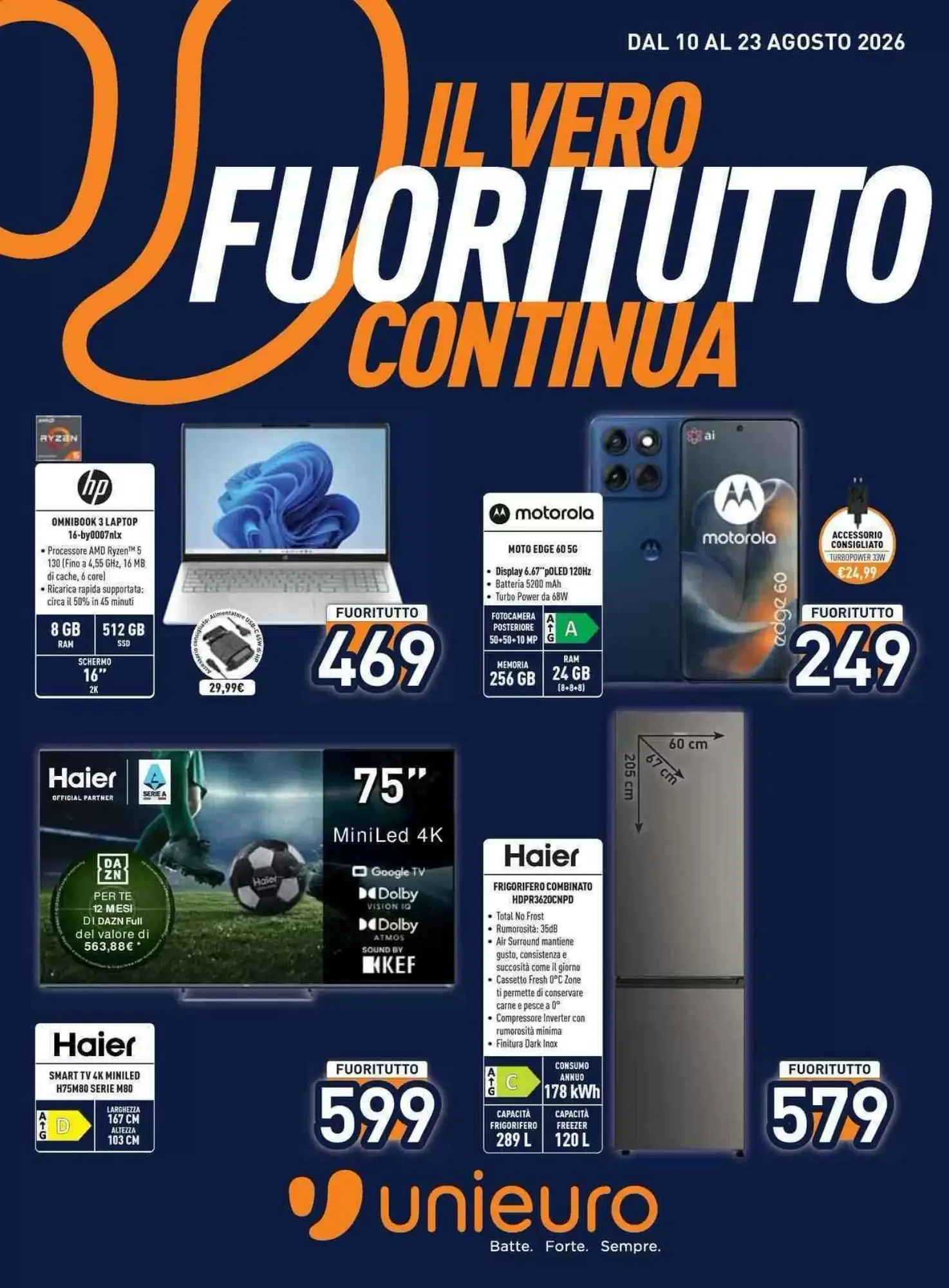 Copertina Unieuro - Volantino Unieuro