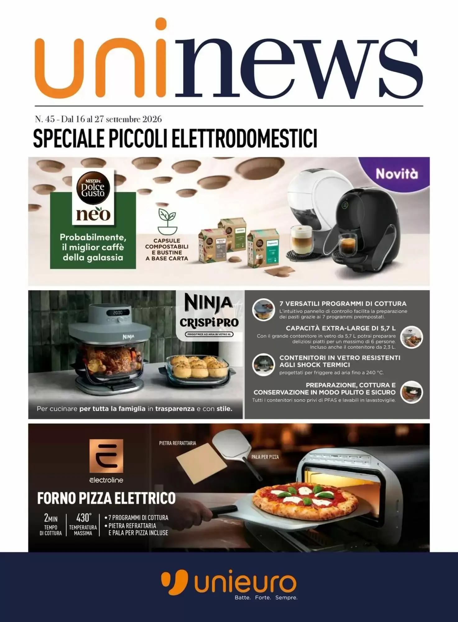Copertina Unieuro - Volantino Unieuro