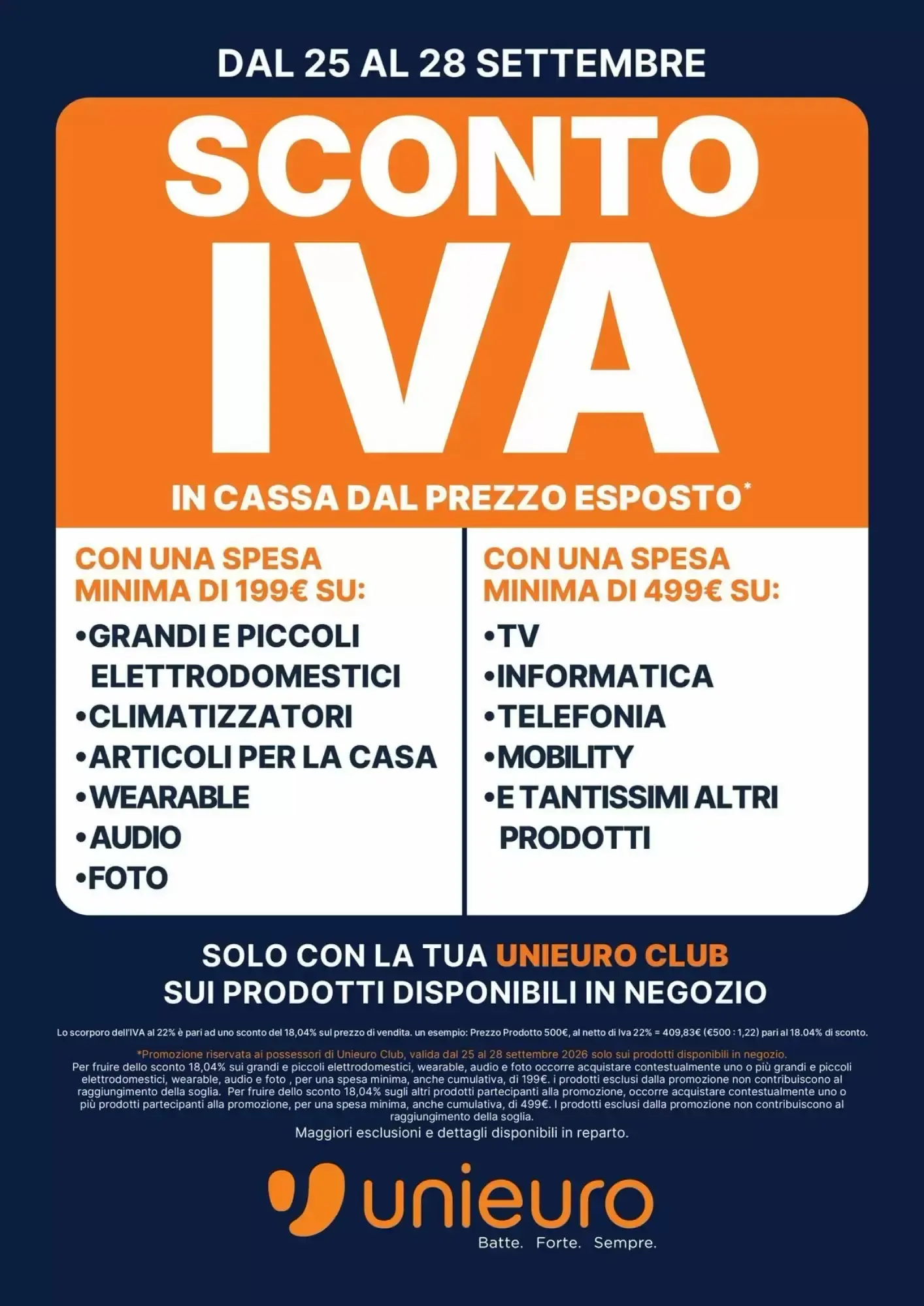 Copertina Unieuro - Volantino Unieuro